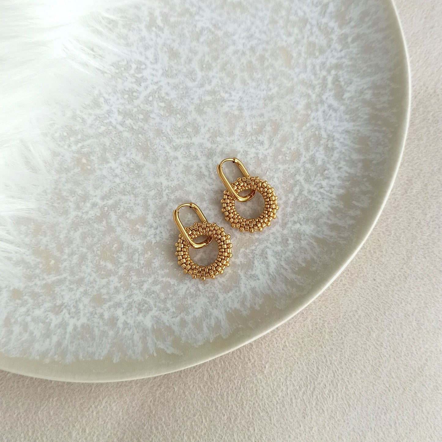 Zlaté náušnice 19 mm