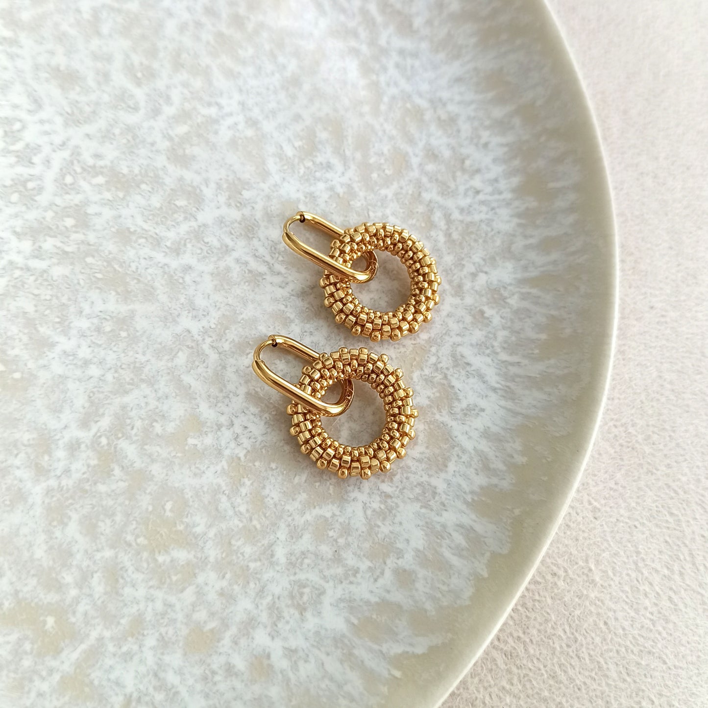 Zlaté náušnice 19 mm