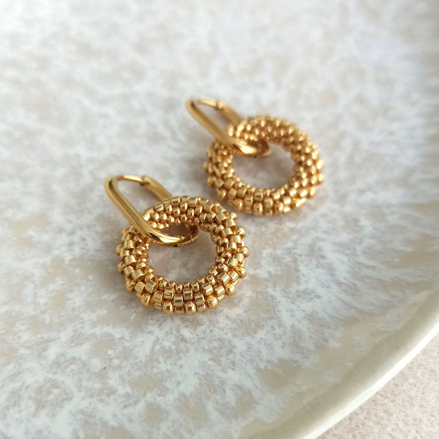 Zlaté náušnice 19 mm