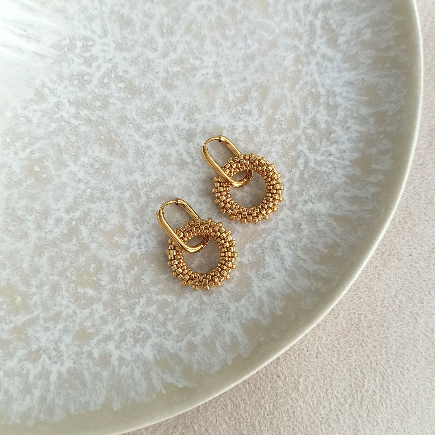 Zlaté náušnice 19 mm