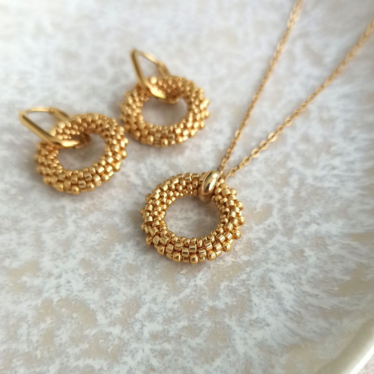 Zlatá sada šperků 19 mm