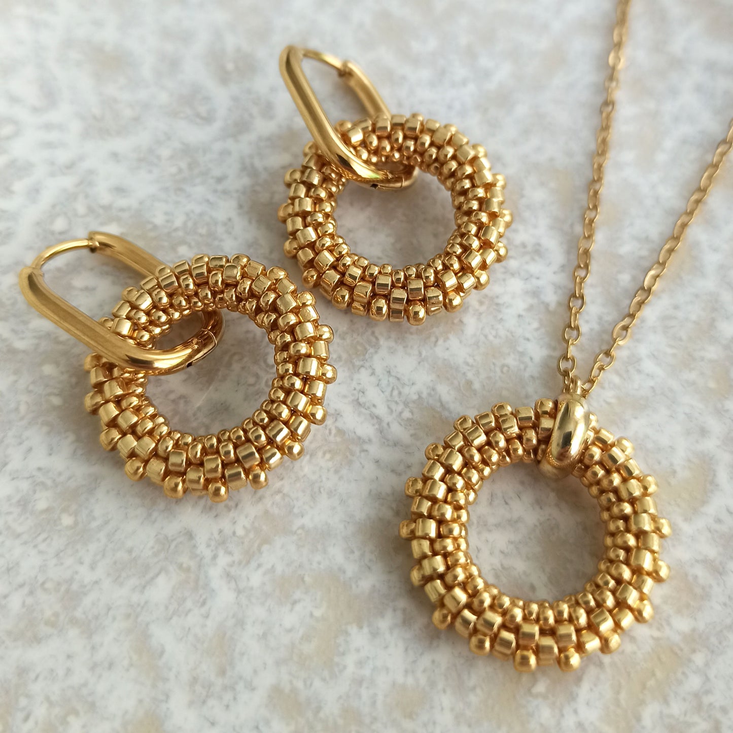 Zlatá sada šperků 19 mm