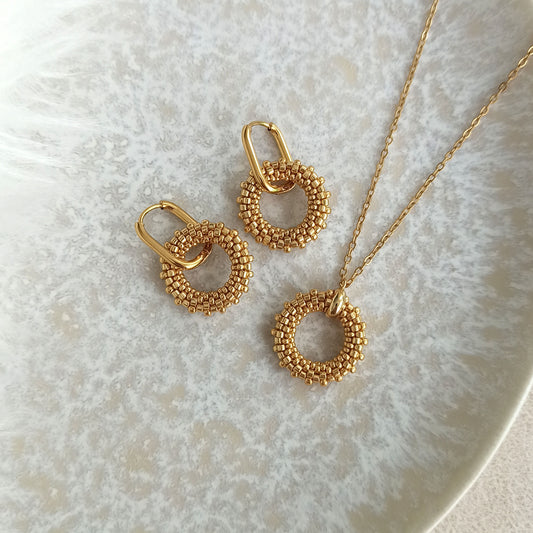 Zlatá sada šperků 19 mm